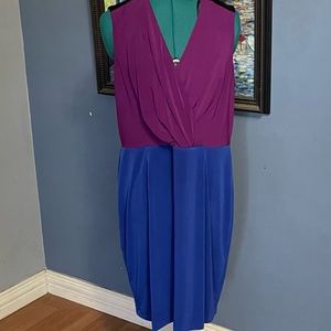 Calvin Klein color block dress. Sz 16